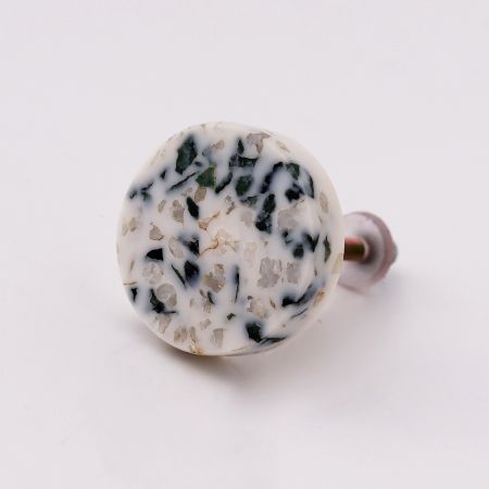 Terrazzo Marble Round Cabinet Knobs