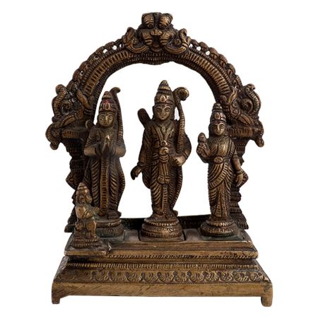 Religious Brass Ram Darbar Statue Indian Art