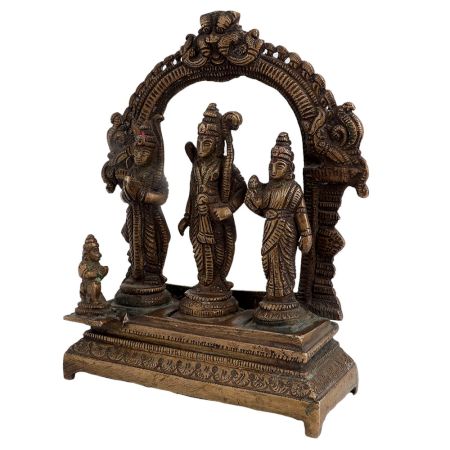 Religious Brass Ram Darbar Statue Indian Art