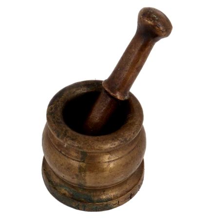 Brass Mortar And Pestle Set