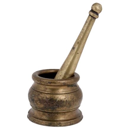 Brass Metal Imam Dasta Mortar And Pestle