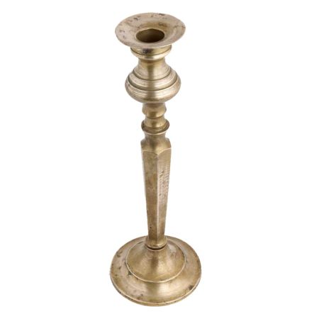 Handmade Aged Gold Brass Pedestal Candle Holder