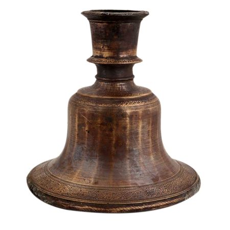 Handmade Brown Patina Brass Hookah Base