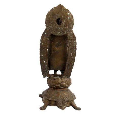 Buddha Statue On Tortoiseshell