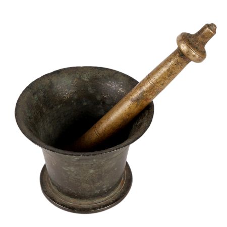 Brass Hamam Dasta Or Mortar and Pestle