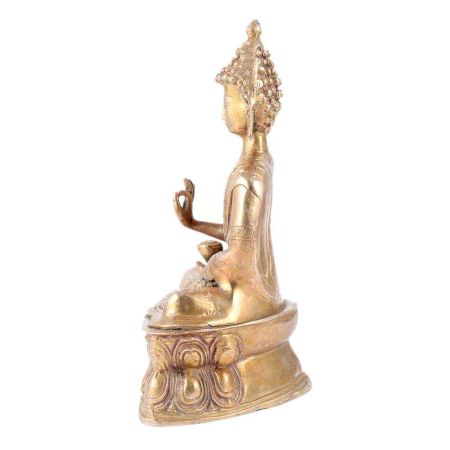 Brass Bhaisajyaguru Medicine Buddha Statue