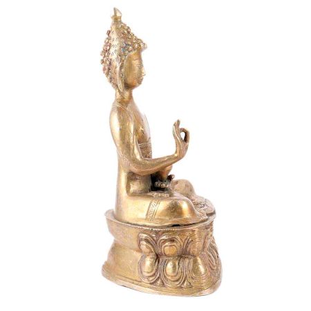 Brass Bhaisajyaguru Medicine Buddha Statue