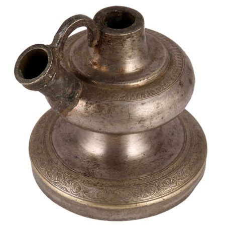 Brass Hookah Pot In Antique Style