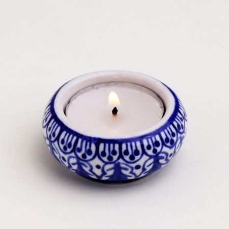 Handmade Tea Light Holder Made of Premium Ceramic in Set of 9