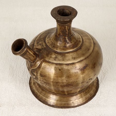 Handcrafted Himalayan Art Brass Hookah Base for Decoration