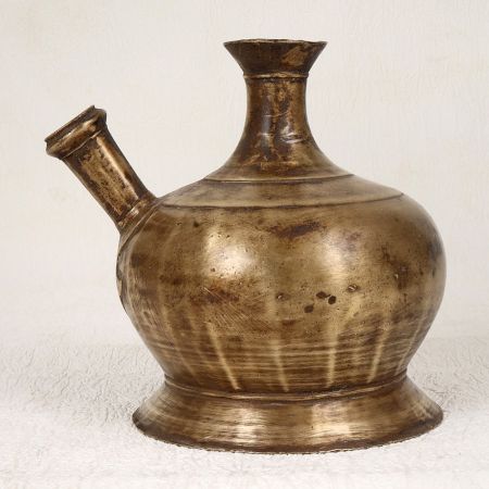 Handcrafted Himalayan Art Brass Hookah Base for Decoration