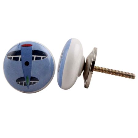 Aeroplane Ceramic Knob (1)