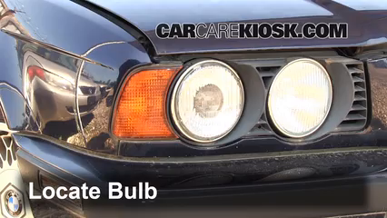 1995 BMW 540i 4.0L V8 Lights Highbeam (replace bulb)