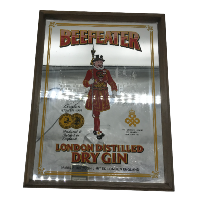 Vintage Beefeater Mirror