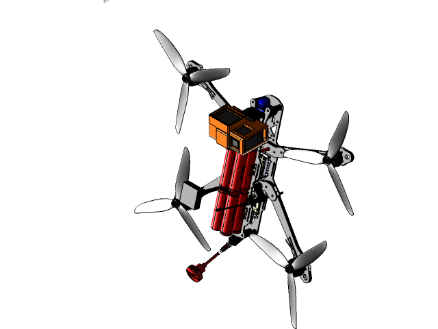 Longrange FPV Catbus quadrocopter | 3D CAD Model Library | GrabCAD