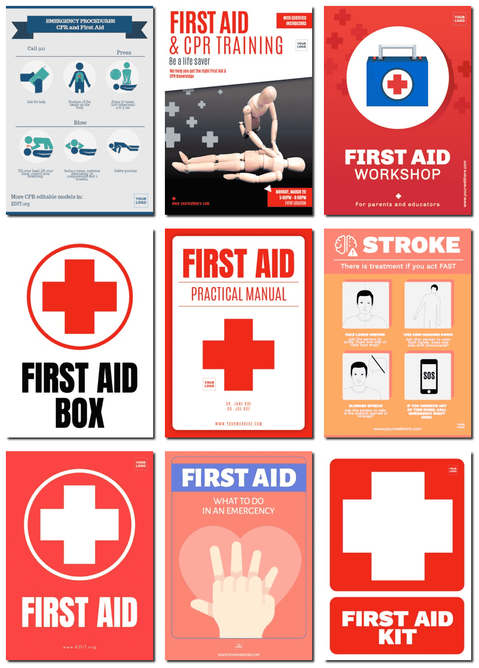 First Aid Poster Printable Free Printable Finder - vrogue.co