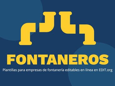 Flyers para Fontaneros editables online gratis