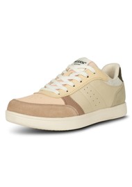 WODEN Bjork Leather Mix Trainers - Blush