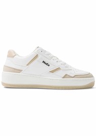 MOEA Gen1 Trainers - Corn White & Beige Suede