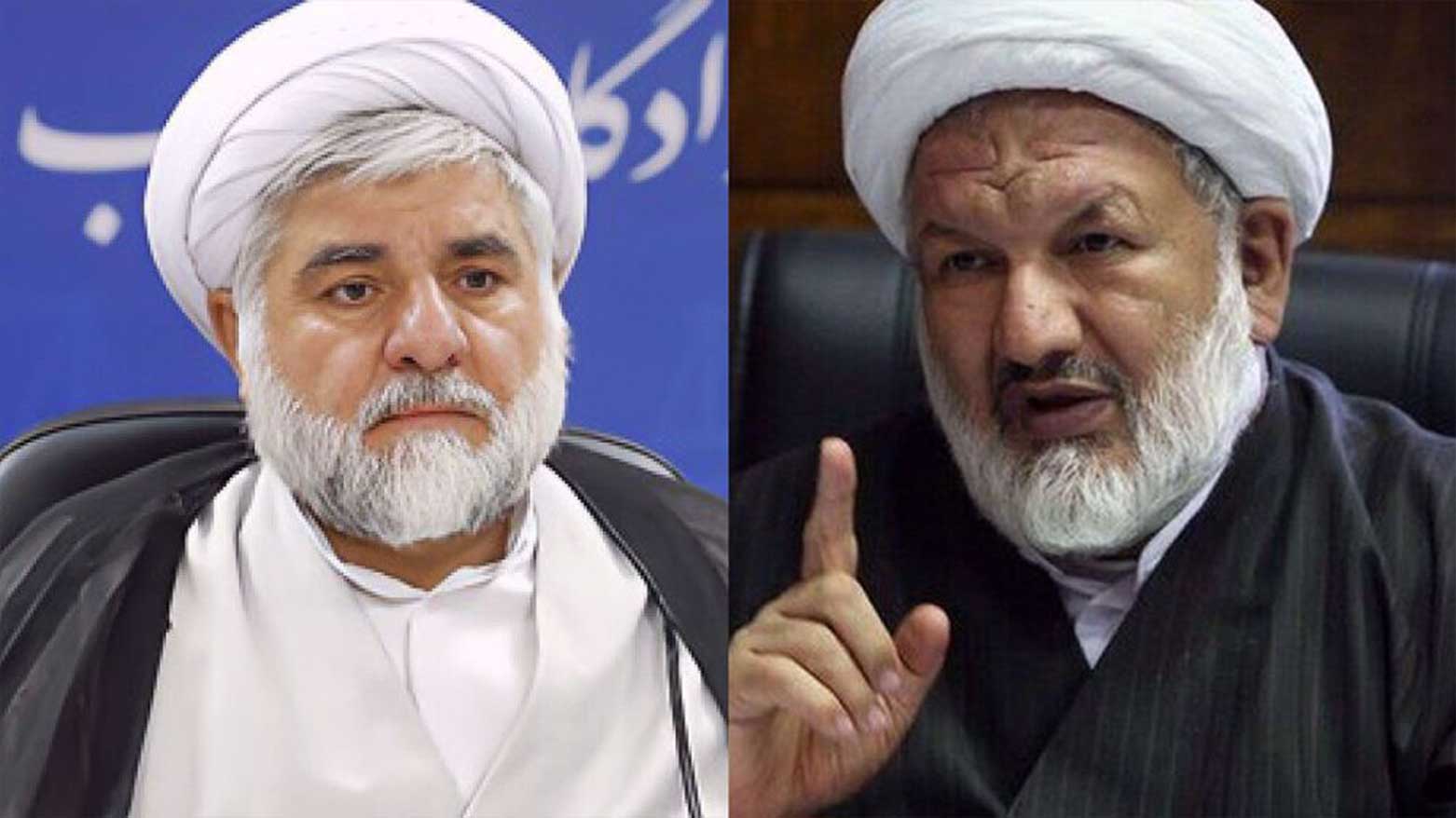 Iranian judges Hojjatoleslam Mohammad Moqiseh (L) and Hojjatoleslam Ali Razini were assassinated in a terrorist attack in downtown Tehran, Jan. 18, 2025. (Photo by IRNA)