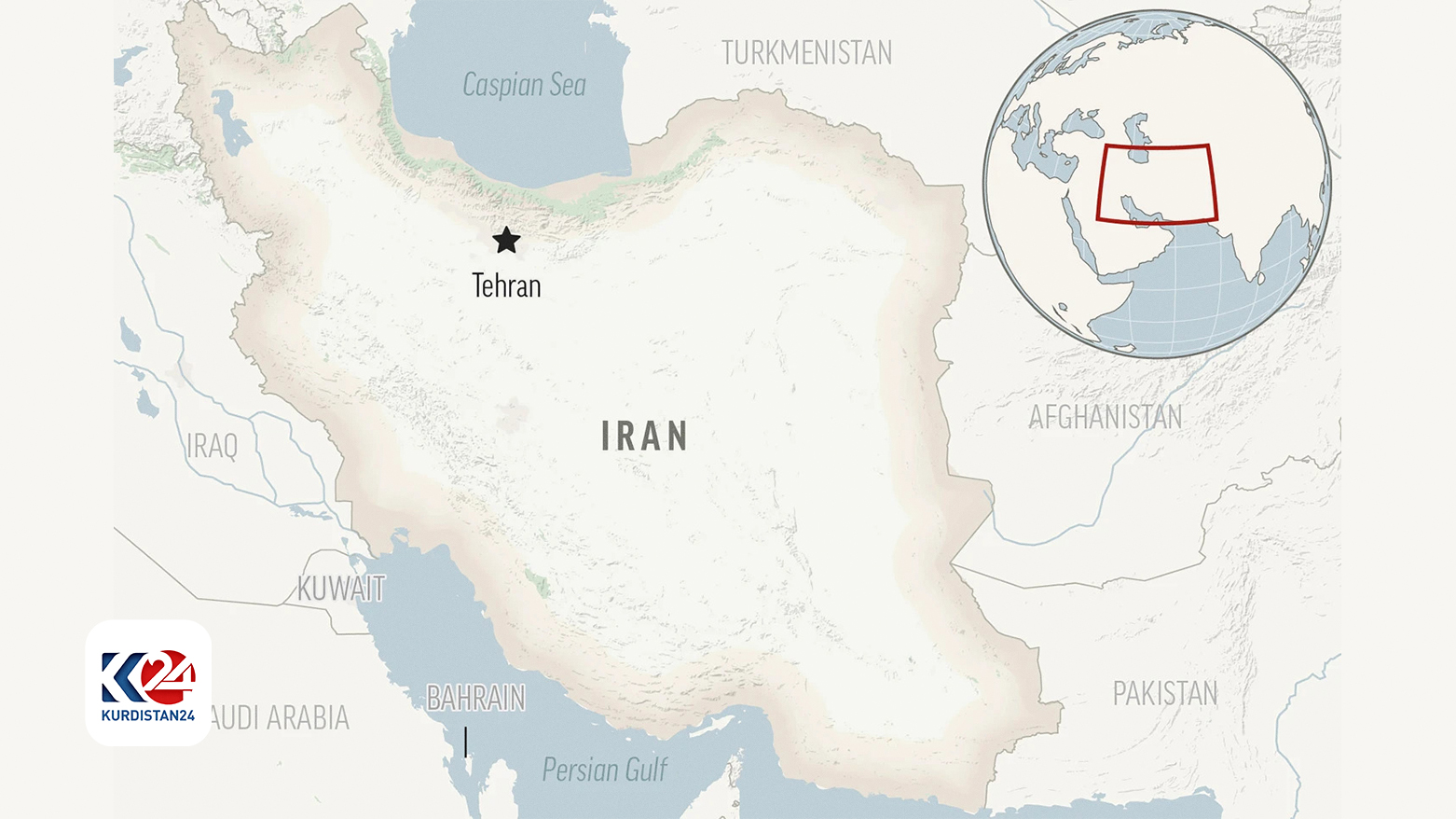 The locator map of Iran. (Photo: AP)