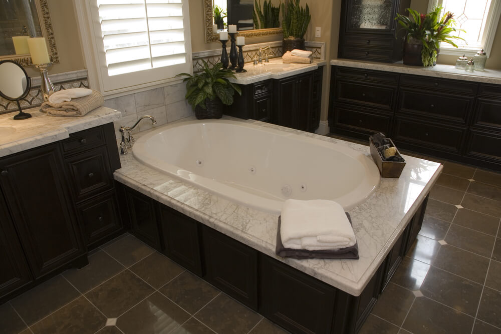 24 Luxury Master Bathroom  Designs with Centered Soaking Tubs