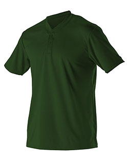 Alleson Athletic 522MM  Baseball Two Button Henley Jersey at BigNTallApparel