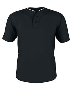 Alleson Athletic 52MTHJ  Two Button Mesh Baseball Jersey With Piping at BigNTallApparel