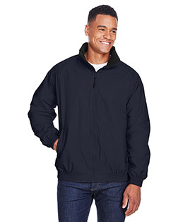 Harriton M740 Men Fleece Lined Nylon Jacket at BigNTallApparel