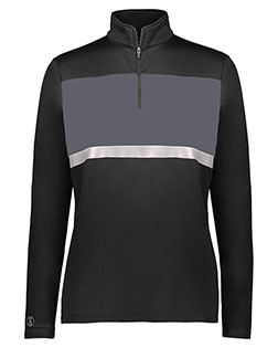 Holloway 222791 Women's Prism Bold Quarter-Zip Pullover at BigNTallApparel