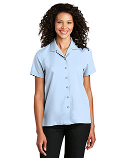 Port Authority Ladies Short Sleeve Performance Staff Shirt LW400 at BigNTallApparel