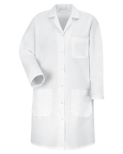 Red Kap KP15 Women's Gripper Front Lab Coat at BigNTallApparel