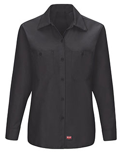 Red Kap SX11 Women's Long Sleeve Mimix Work Shirt at BigNTallApparel