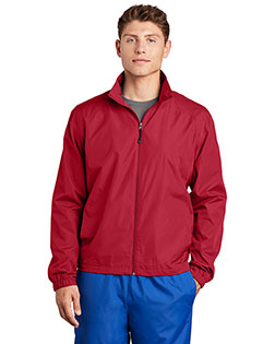 Sport-Tek JST70 Men New Fullzip Wind Jacket at BigNTallApparel