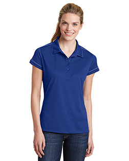 Sport-Tek LST659 Women Contrast Stitch Micropique Sport-Wickpolo at BigNTallApparel