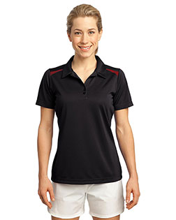 Sport-Tek LST670 Women Vector Sport-Wick Polo at BigNTallApparel