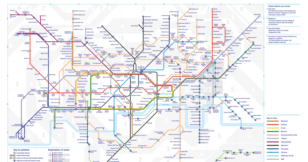 Fill the London Underground Map Quiz - By JudoGuy