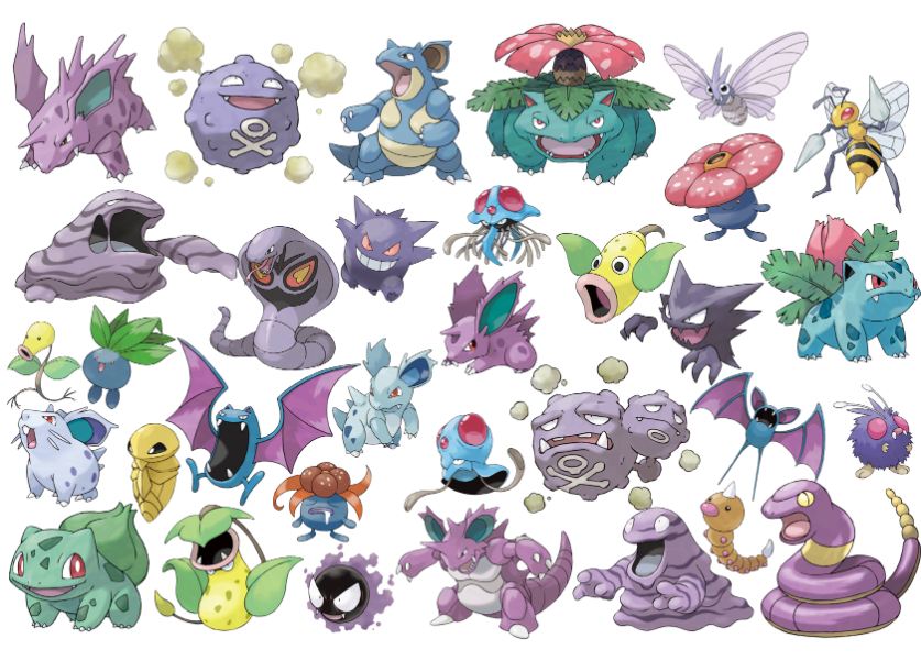 Poison Type Pokemon