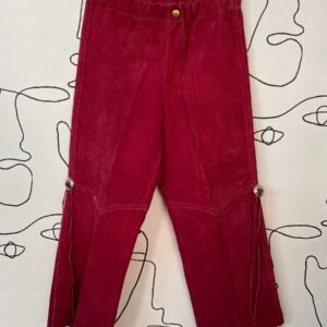 Photo detail:LITTLE COWBOY SUEDE PANTS WITH CONCHO DETAIL AND FRINGE