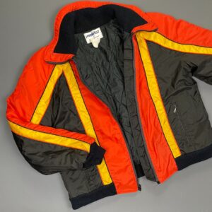 Photo detail:WOW! BRIGHT! 1970S-80S FULL ZIP COLOR BLOCK NYLON SKI PARKA JACKET - MADE IN USA