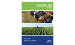 Zinc Nacional - Model MAXIMO 360 - Zinc Sulfate Powder - Brochure