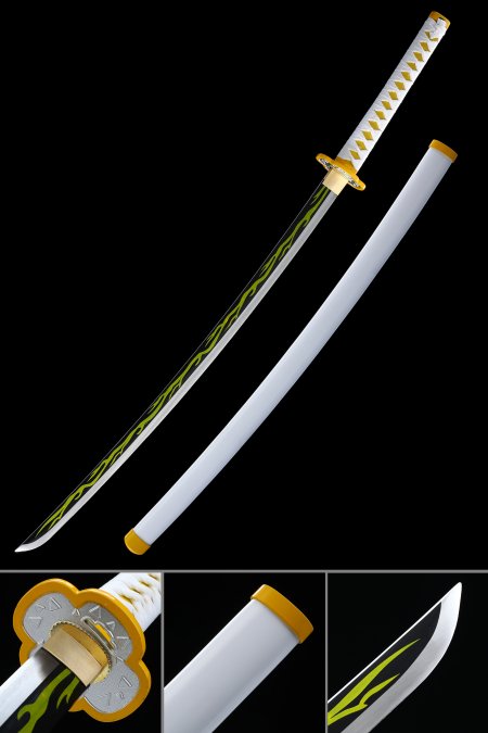 Zenitsu Agatsuma's Sword, Demon Slayer Sword, Kimetsu No Yaiba Sword - Nichirin Sword