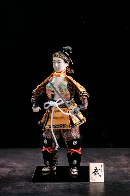 Traditional Japanese Samurai Male Doll