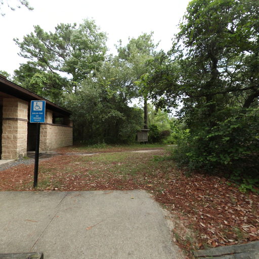 First Landing State Park Bathrooms  scene image looking forward