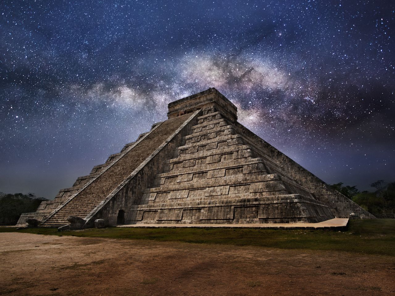 Chichen Itza at night