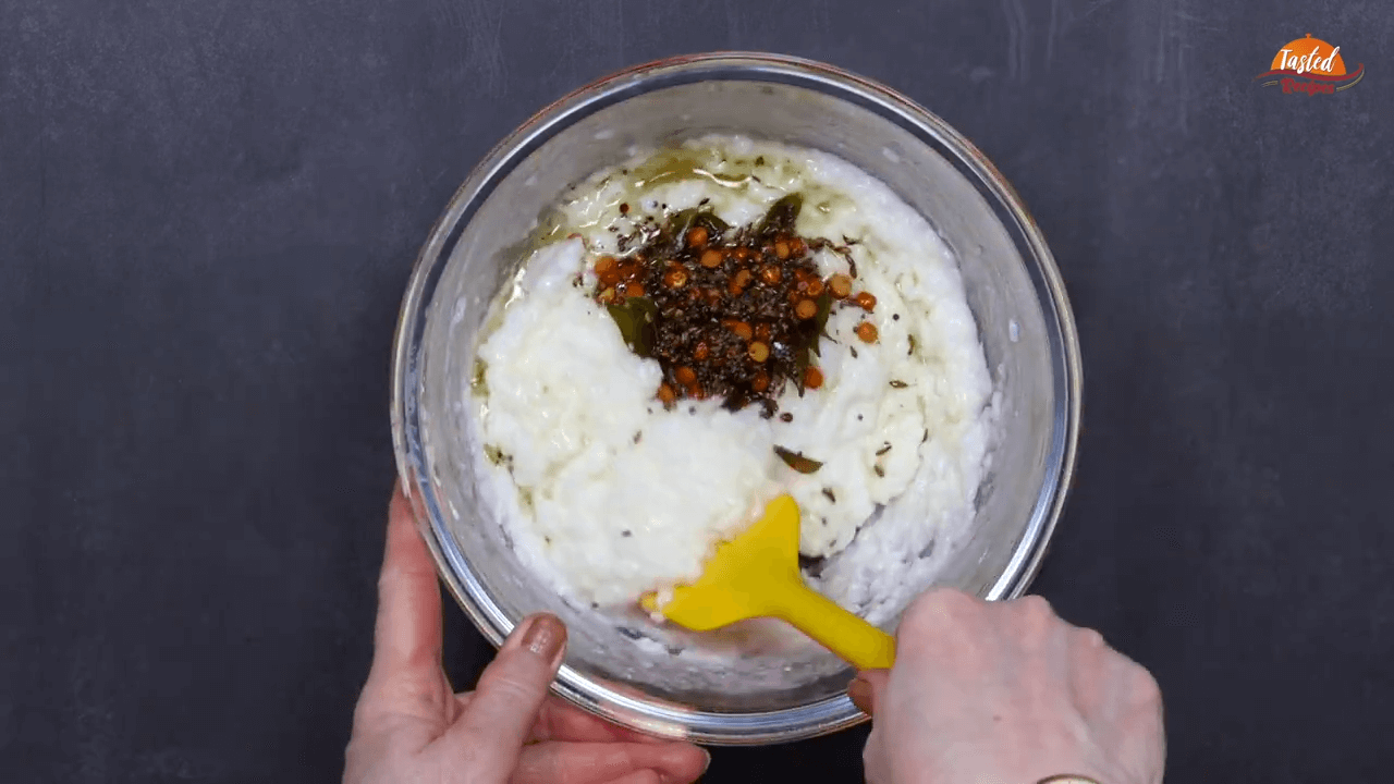 South Indian Style Curd Rice step-4