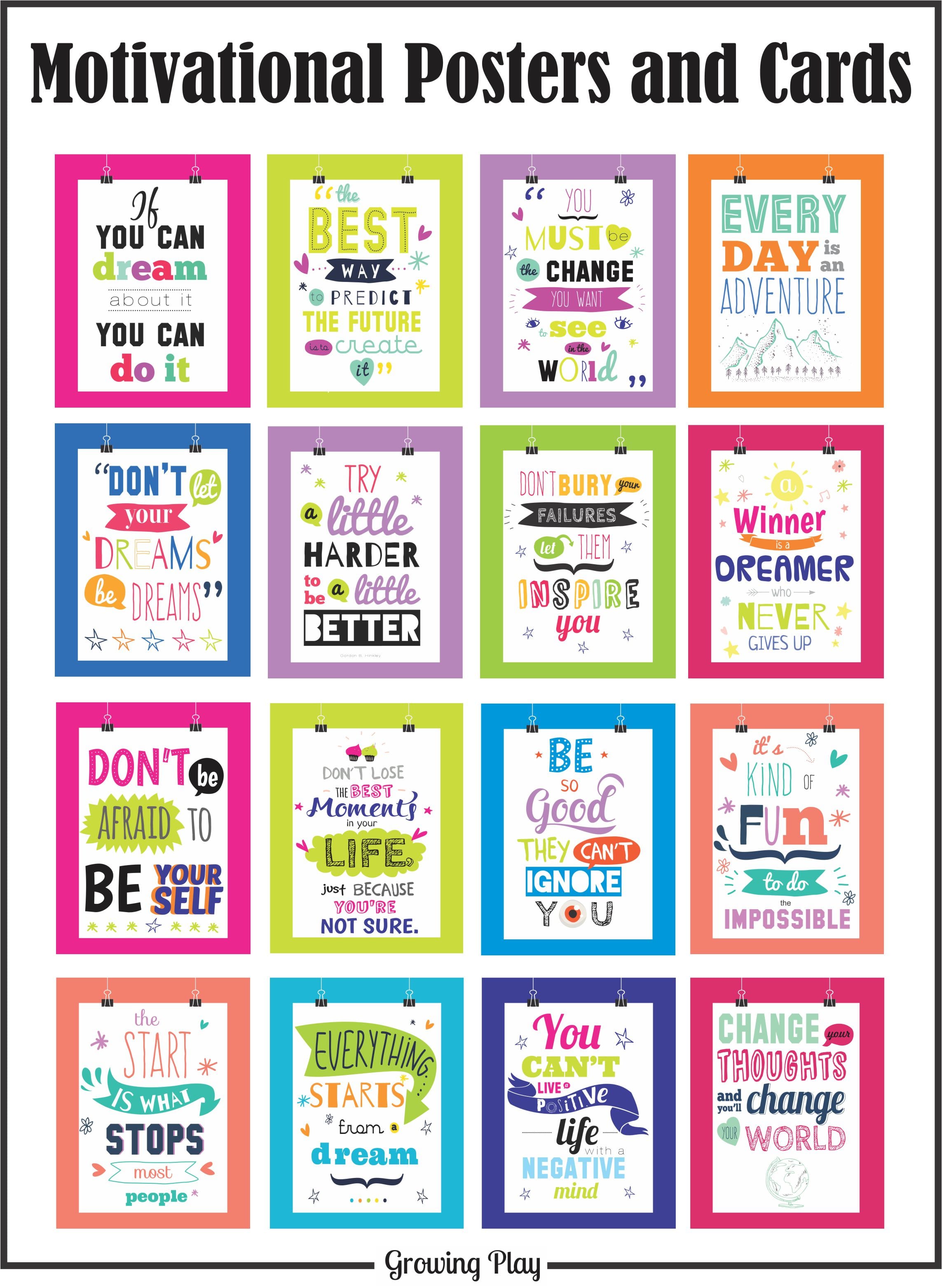 Printable Inspirational Cards