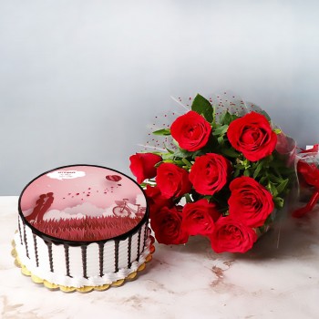 Roses Cake Combo