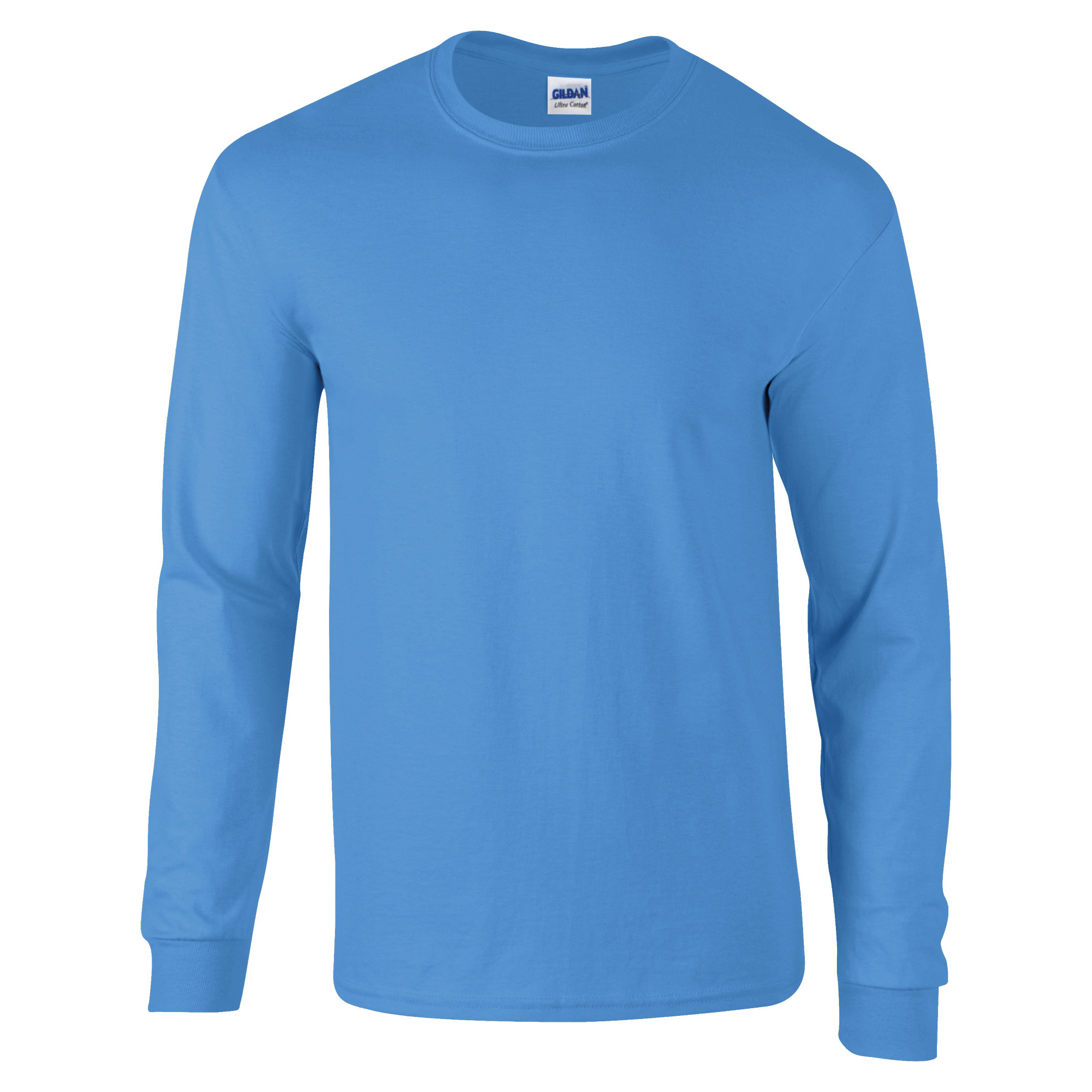 Gildan Ultra Cotton Mens Long Sleeve Crew Neck T Shirt 100% Cotton ...