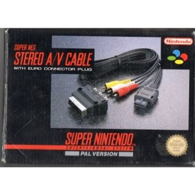 STEREO A/V CABLE SNES BOXED